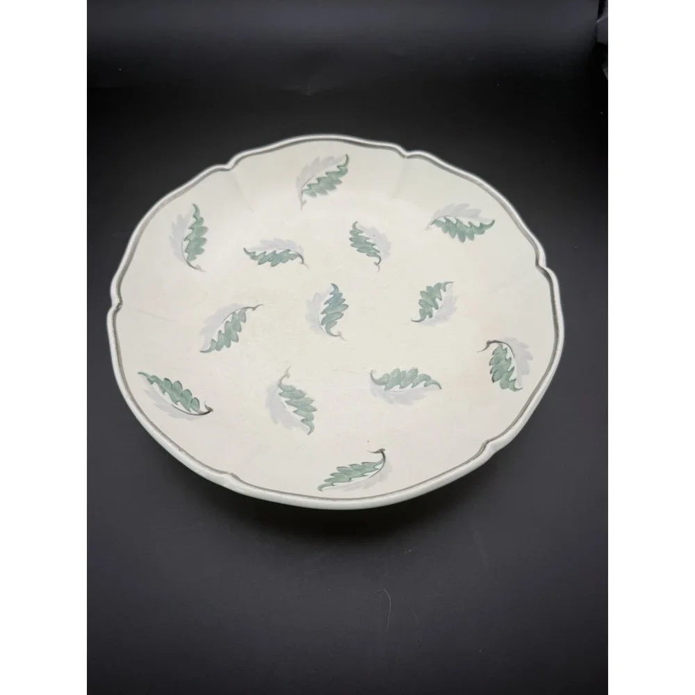 Wedgwood Moonstone Millicent Taplin Falling Leaves Bowl c1930 Art Deco 8.5